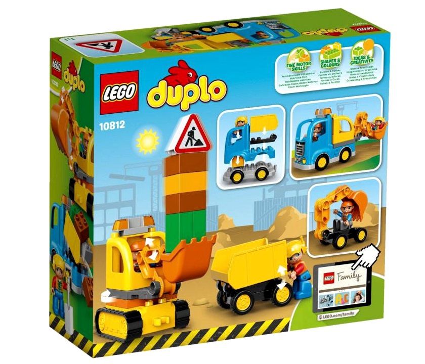 Lego Duplo Грузовик и гусеничный экскаватор